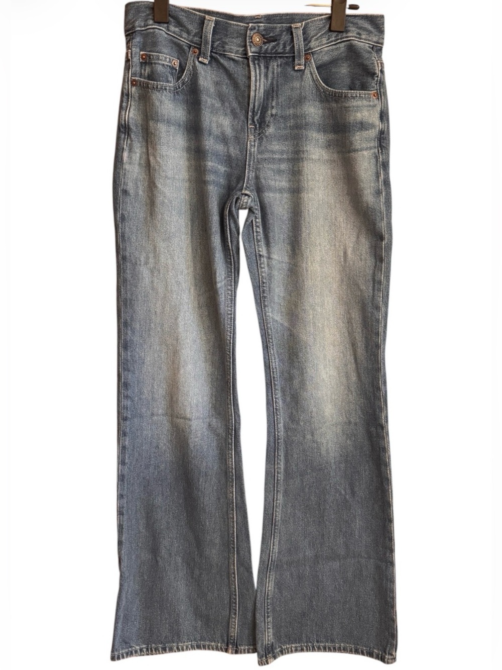 Uniqlo Women's Medium Vintage Wash 68 Blue Bootcut Jeans, Size 23/00